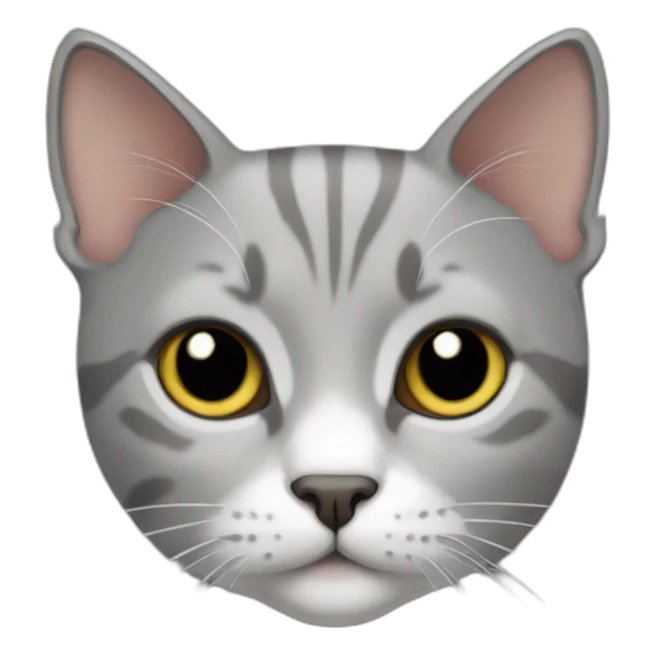 cat brithshorthair gris sticker