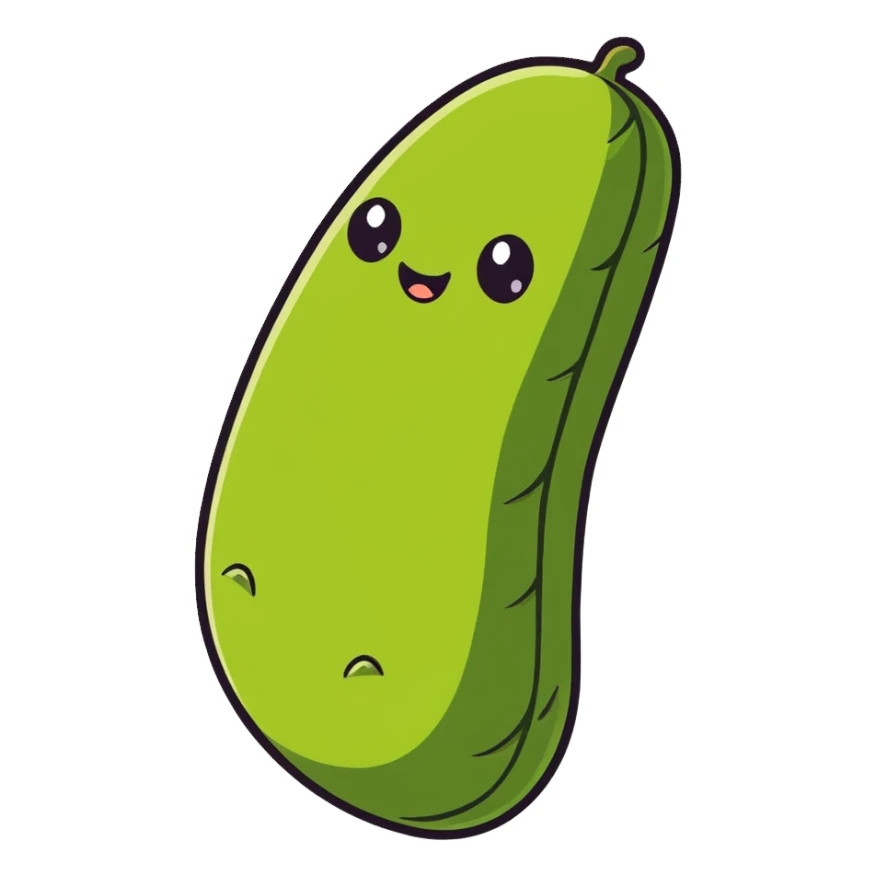 Giant pickle sticker