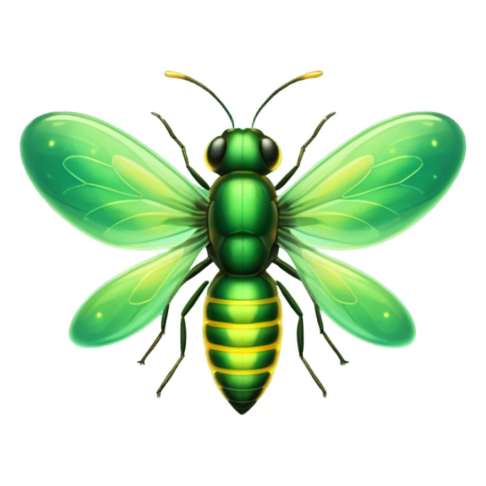 une luciole bien shinny  sticker