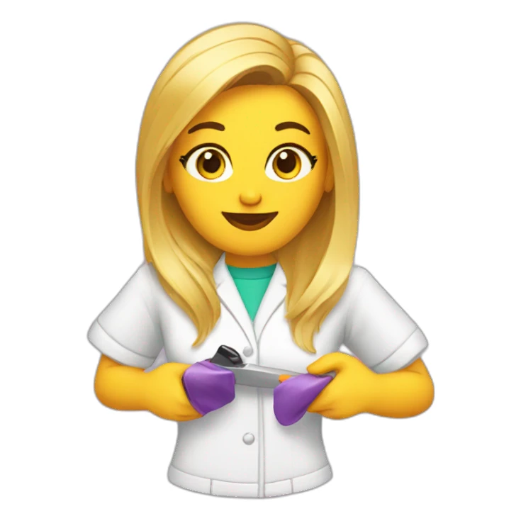 Beautician duck sticker