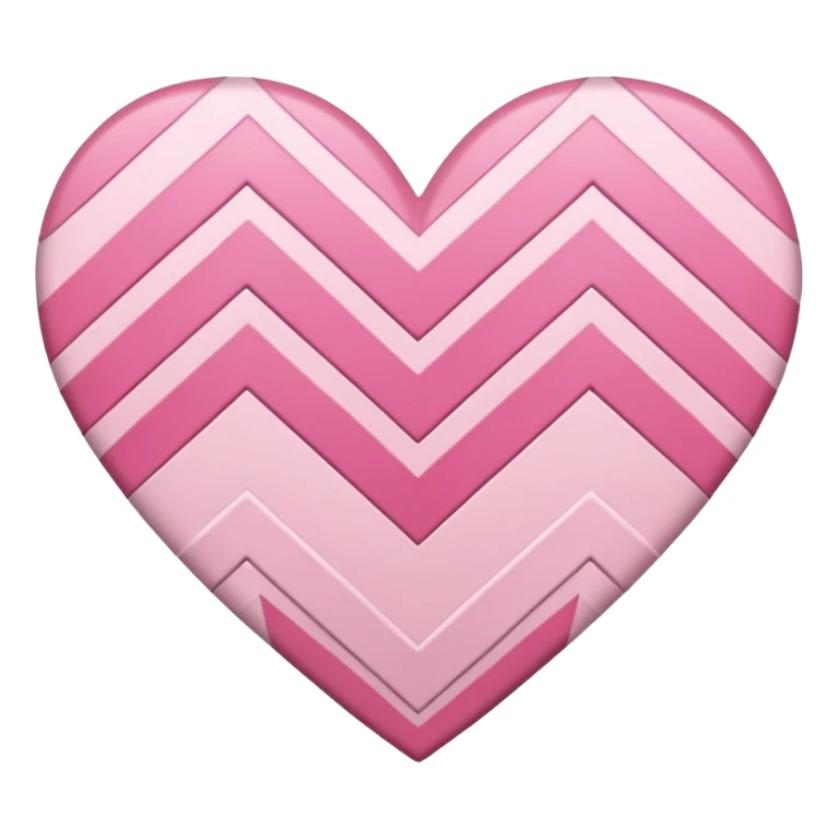 sakura heart with a chevron pattern sticker