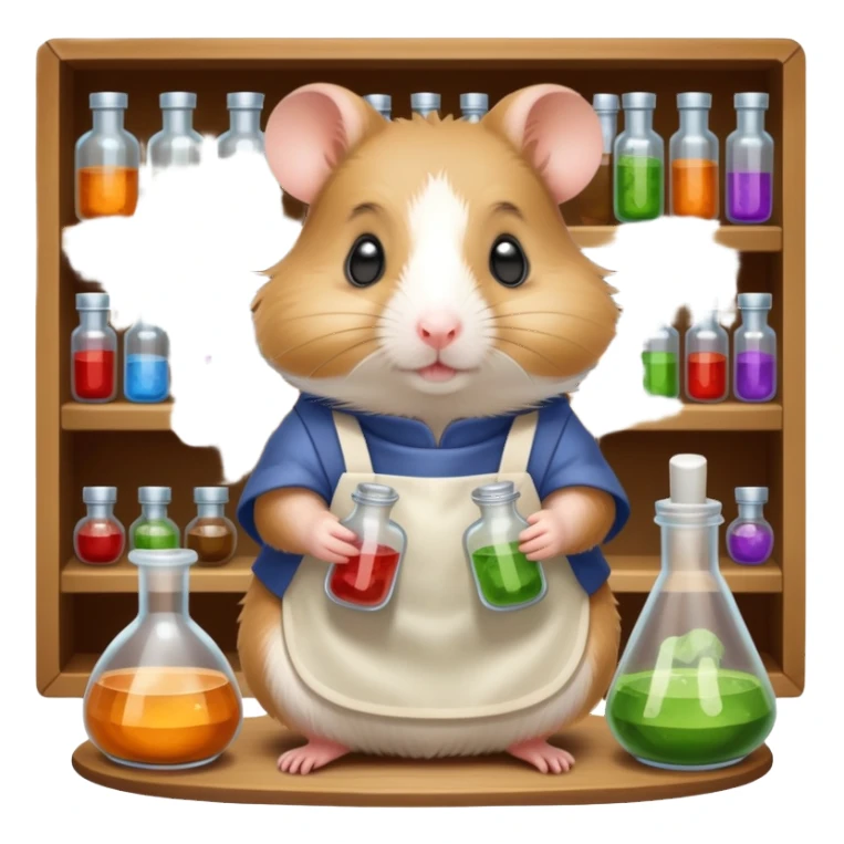 Apothecary hamster sticker