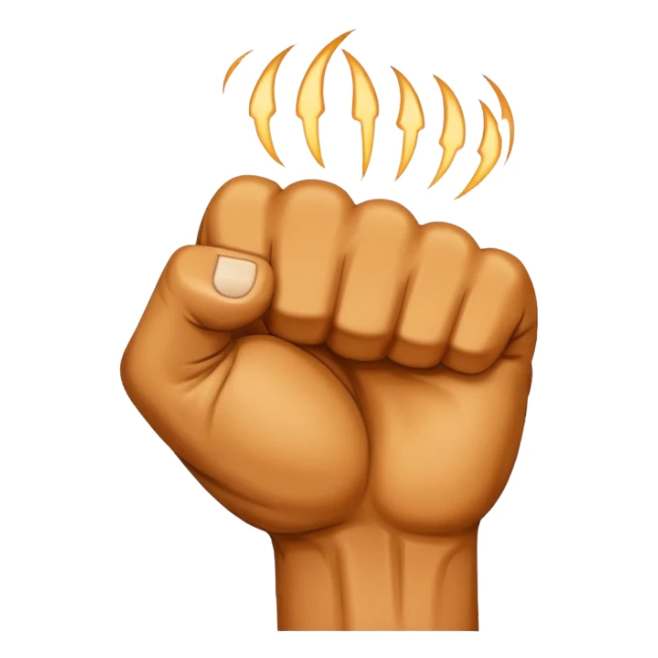 strong veiny fist sticker