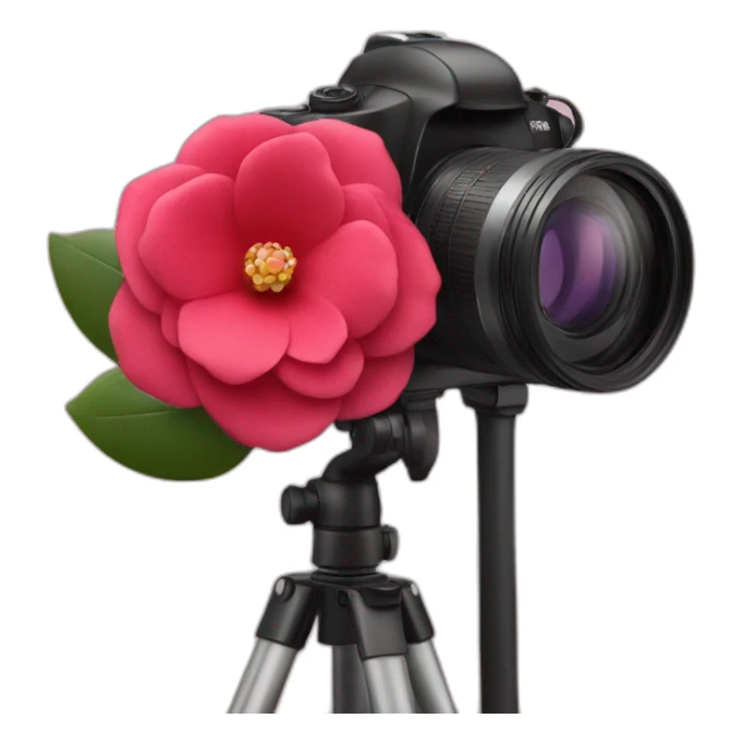 camelia con una camara  sticker