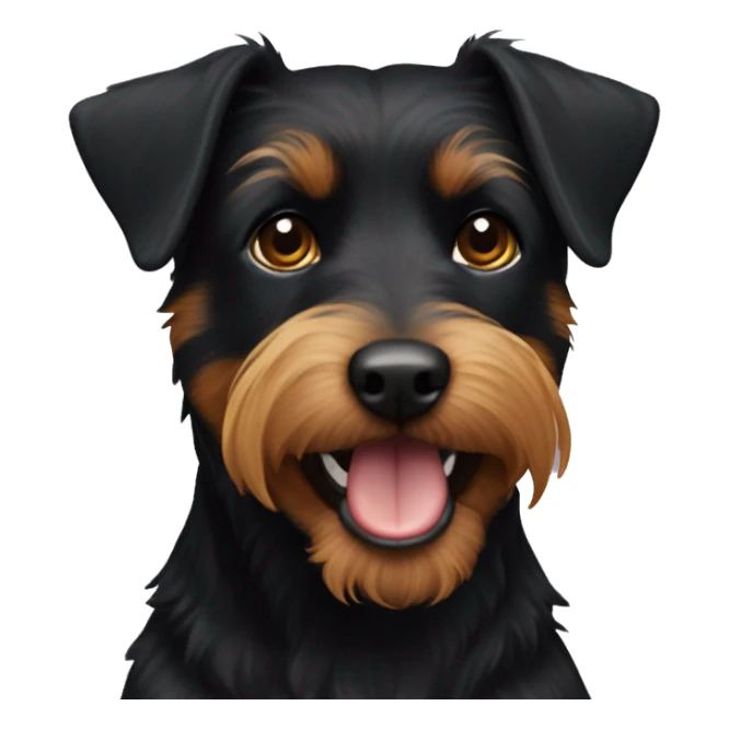 Black jagdterrier   sticker