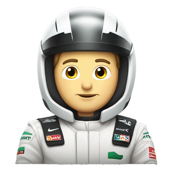 Elon musk in a F1 car sticker
