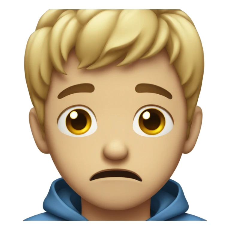Sad boy crying sticker