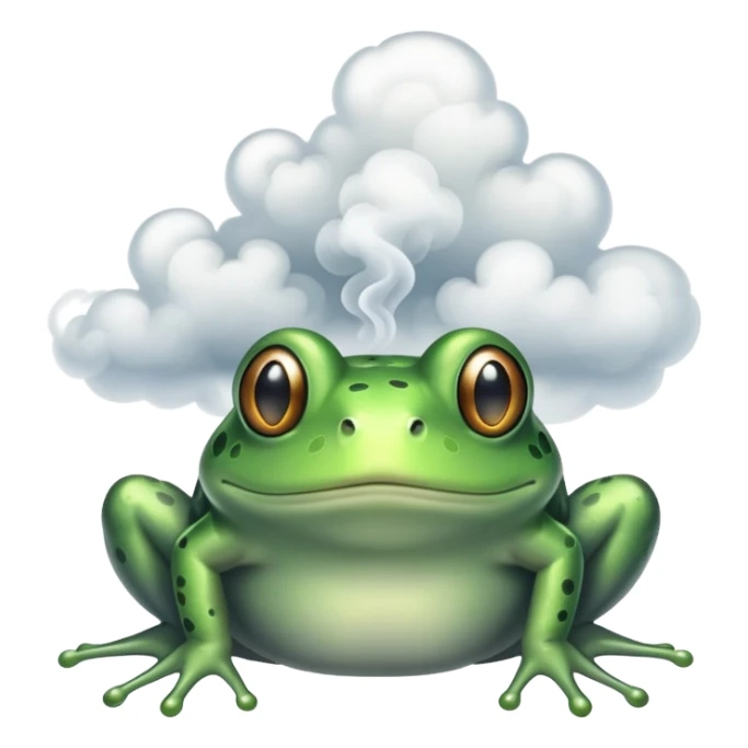 Smoke frog  sticker