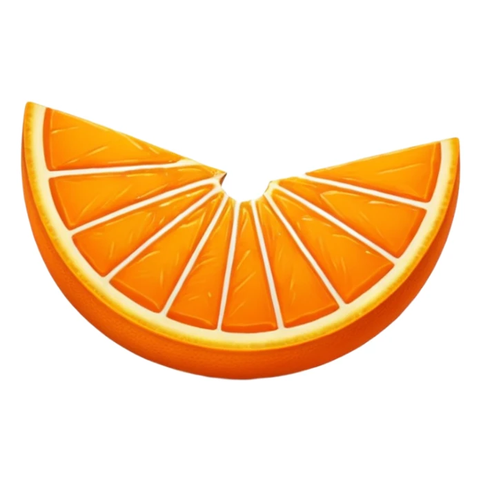 orange wedge sticker