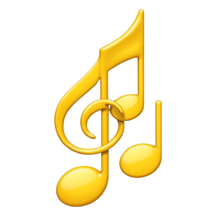 playful musical note sticker