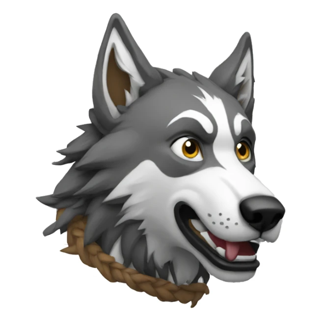 Lobo llorando sticker