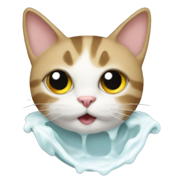 Cat in a toilet  sticker