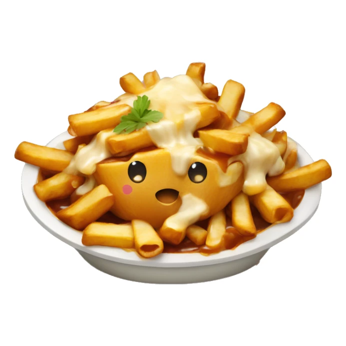 Poutine qui mange une poutine  sticker
