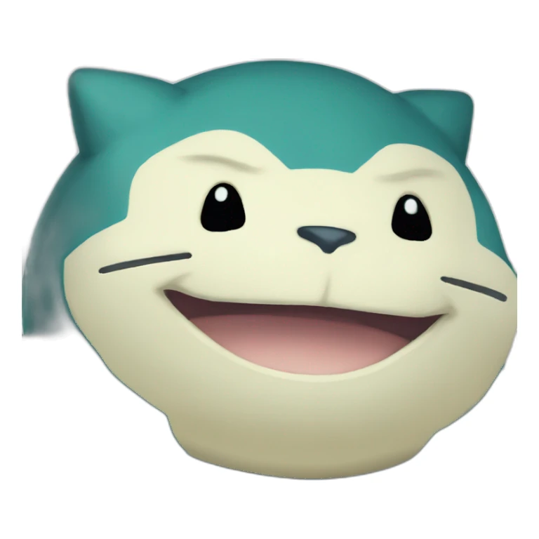 Pixelated Pokémon style Snorlax sticker