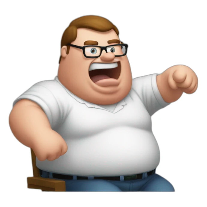 Peter griffin hitting the griddy sticker