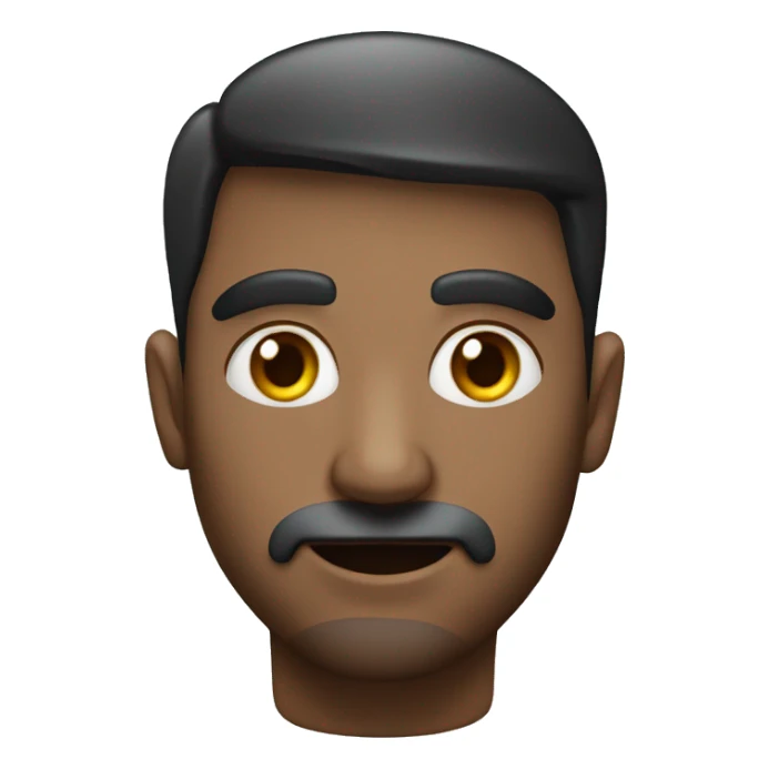 Rosto com máscara e orelha furada sticker