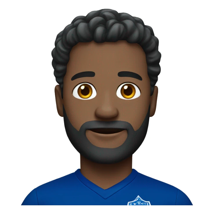 Man wearing Everton jersey  sticker