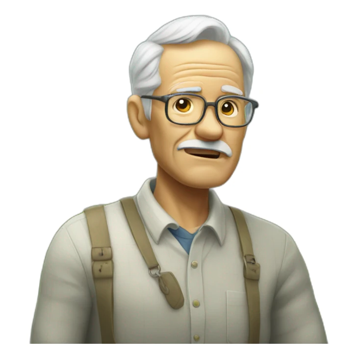 Get off my lawn old man sticker