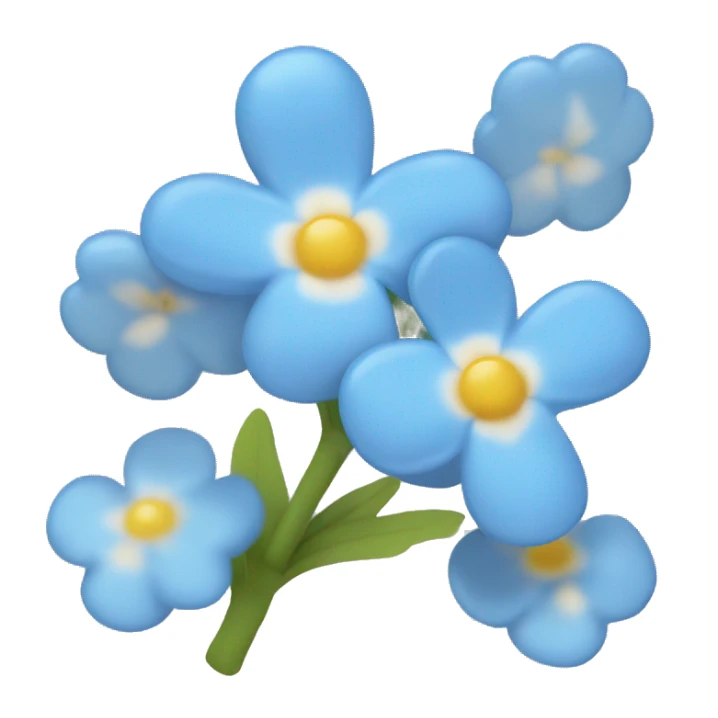 forget-me-not flower sticker