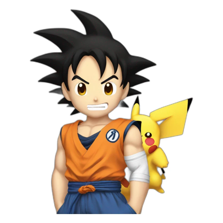 Goku pikachu sticker