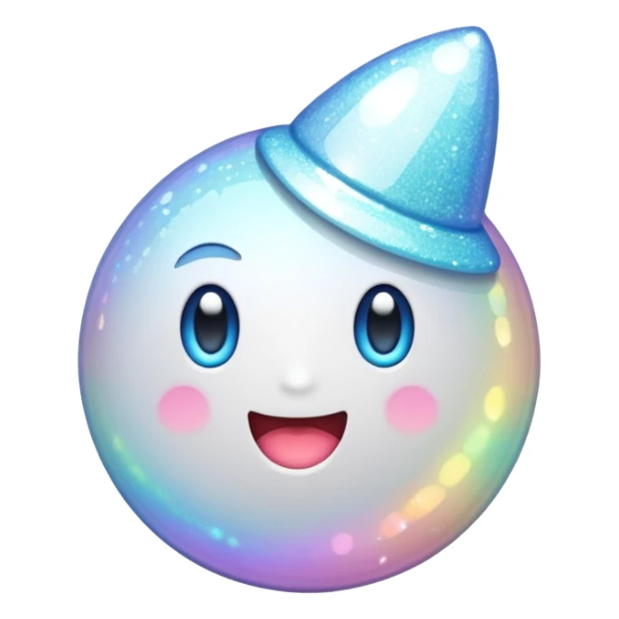 white sparkly goth object, remove background sticker