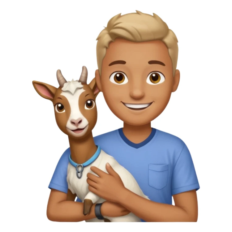 Goat loving sticker