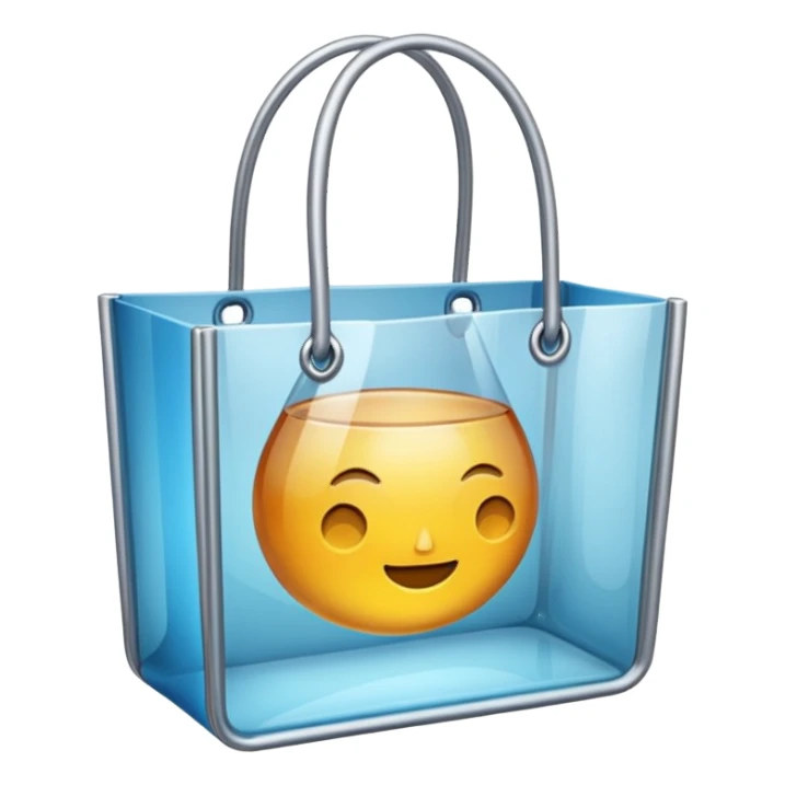 Glass tote bag sticker