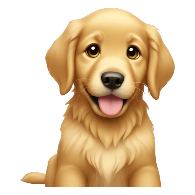 Golden retriever puppy sticker
