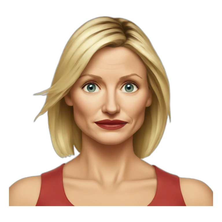 Cameron Diaz serious sticker