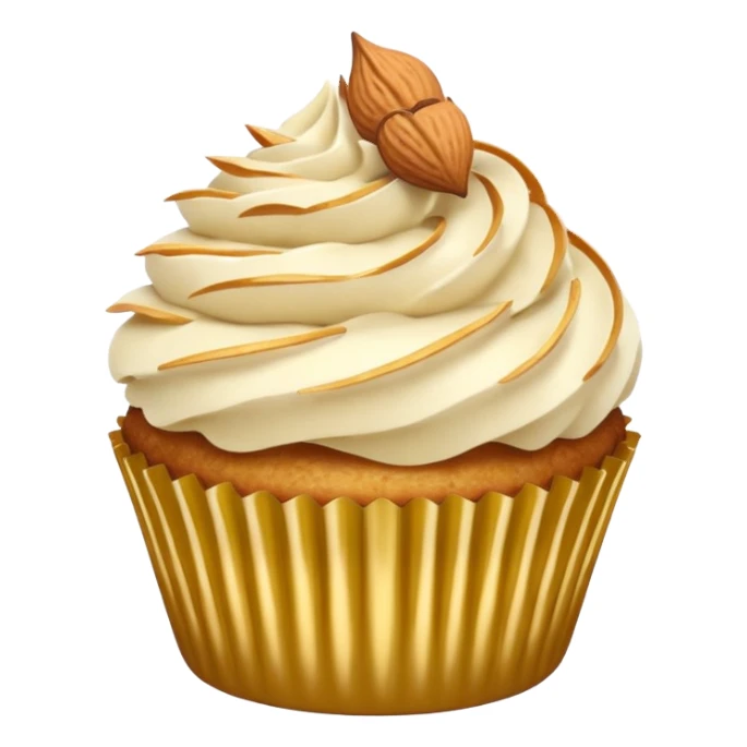 Cupcake con almendra en rodajas sticker