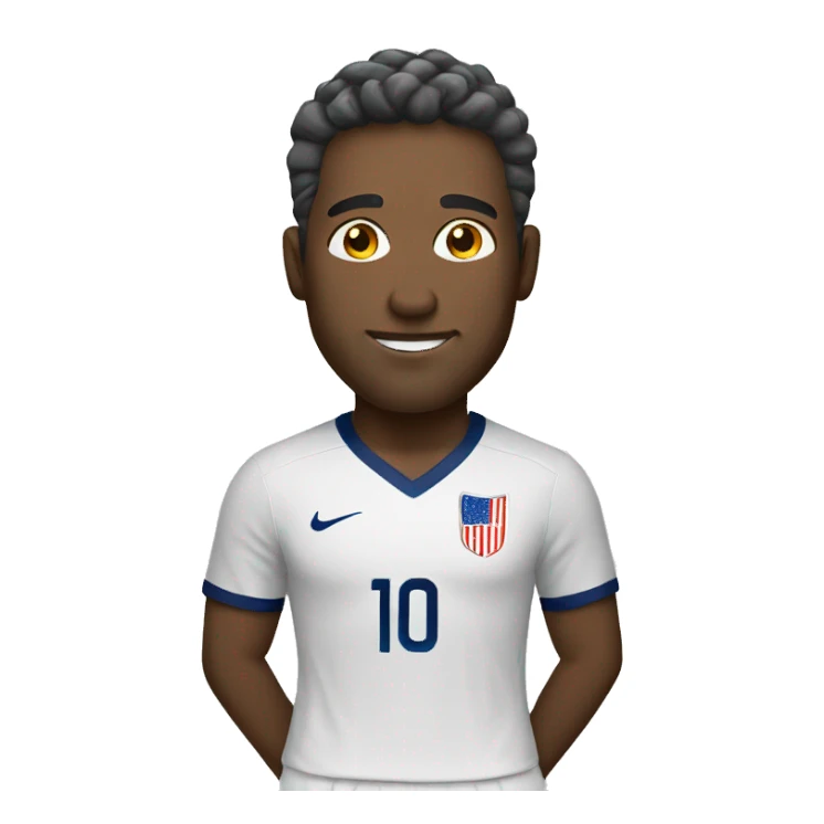 USA white man soccer sticker