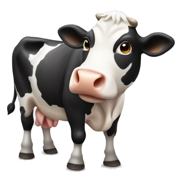 cow with udder sticker