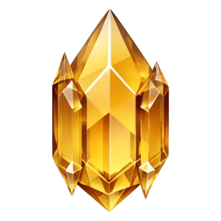 raw golden crystal sticker