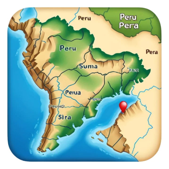 I want that you generate a correctly Peru map sticker
