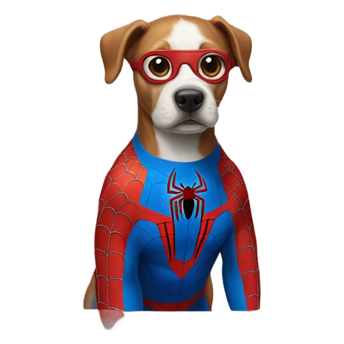 DOG in full SPIDER MAN sticker