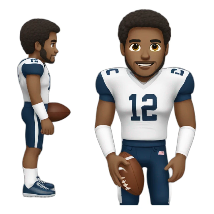 quarterback with white socks sticker