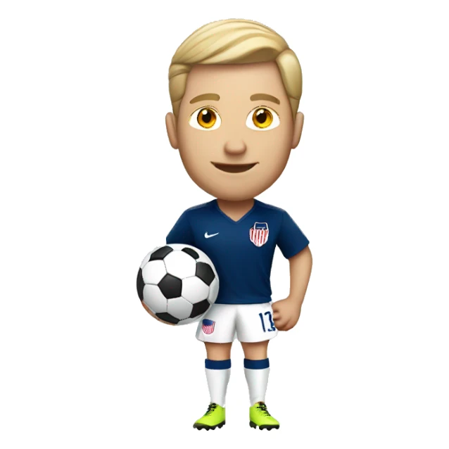 USA white man soccer sticker