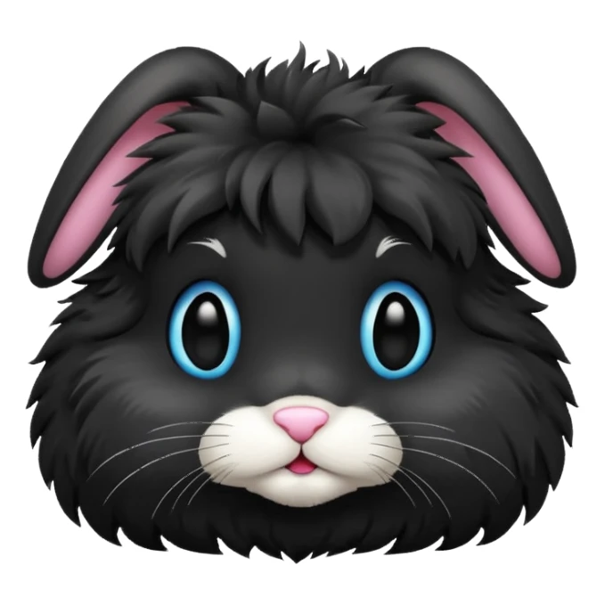 Bunny with black cristal  sticker