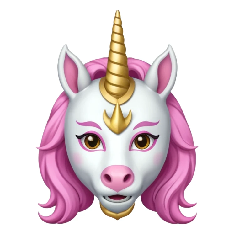 unicorn face scout girl sticker
