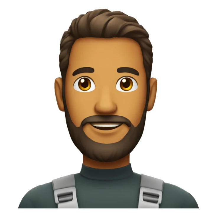 Chicken shop man with beard  sticker