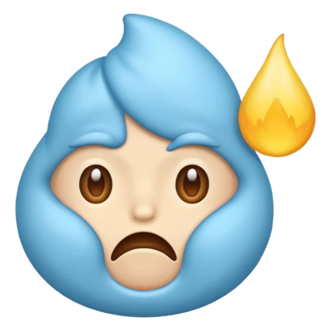 Side eye emoji farting sticker