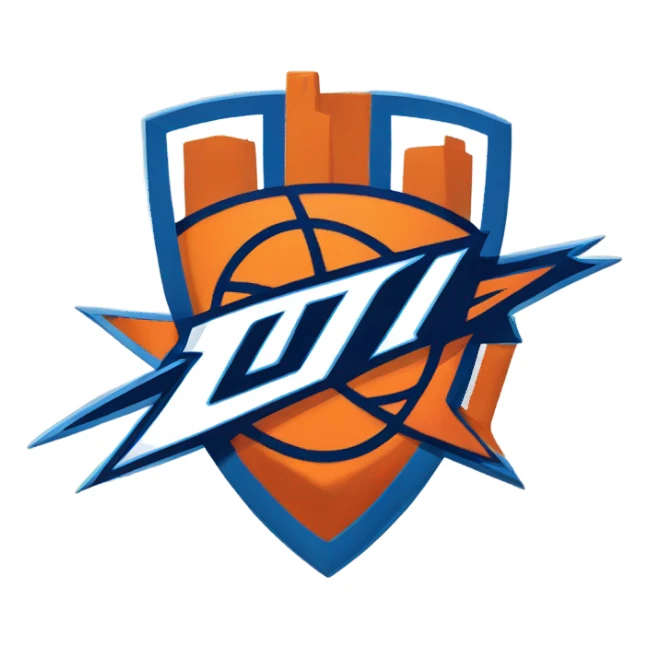 Oklahoma City Thunder Logo sticker