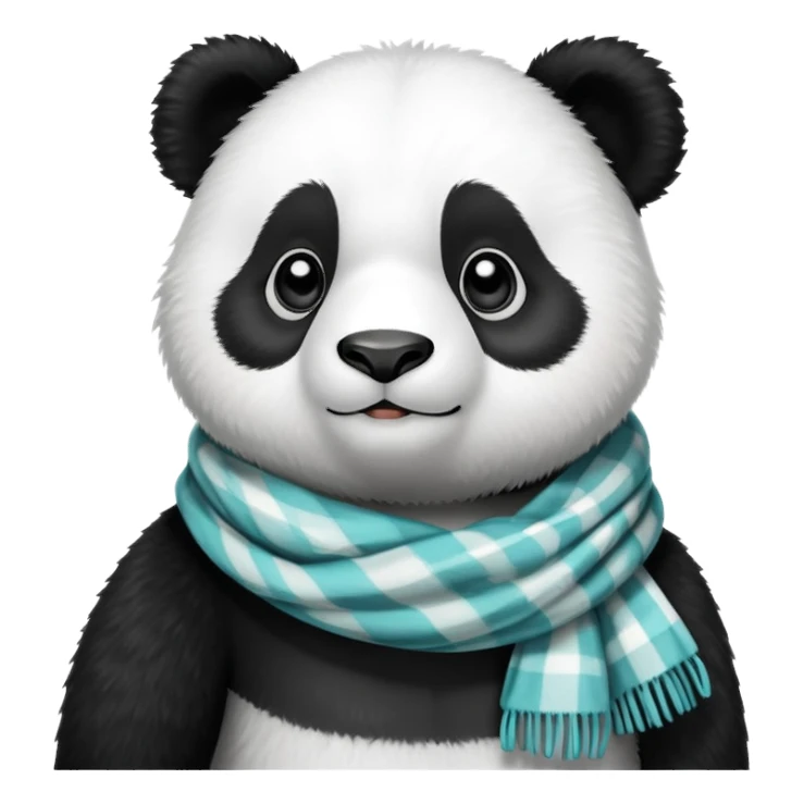 panda with scarf sticker