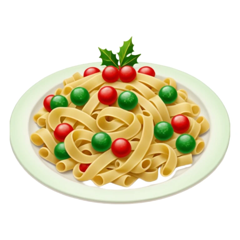 Christmas pasta sticker