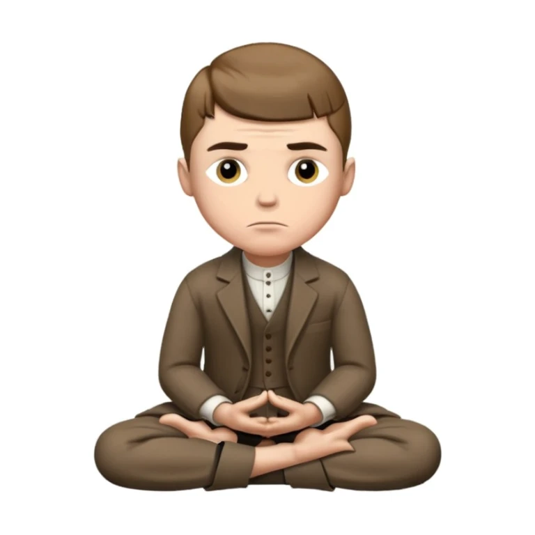 Thomas Shelby Meditating  sticker