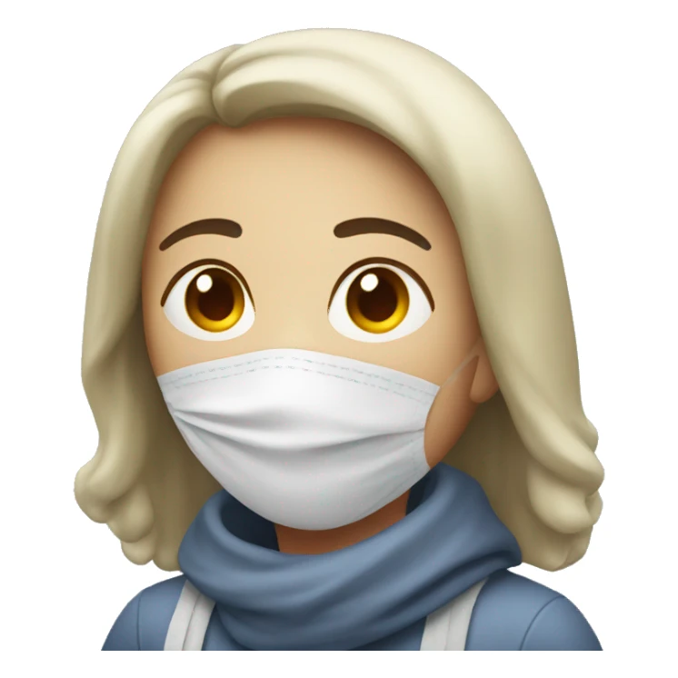 woman sick sticker