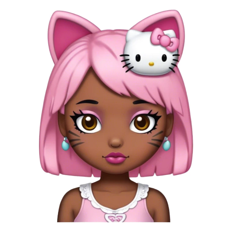  pastel goth chicana hello kitty sticker