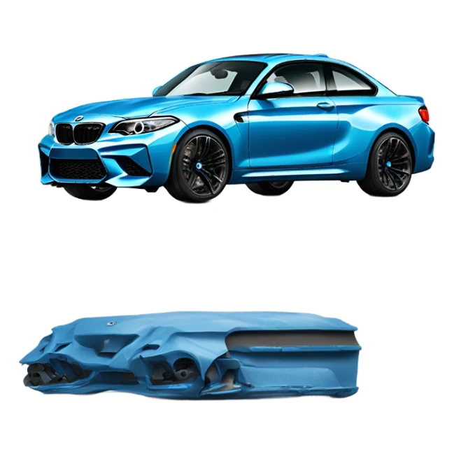 bmw m2 g87 blue sticker