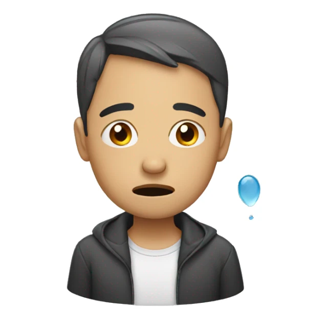 person crying with tears sticker