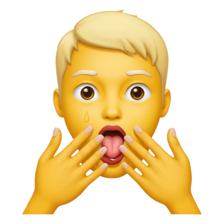 emoji che lecca 😛🫱🫲con queste due mani sticker